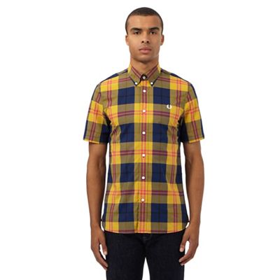 Fred Perry Multi-coloured checked print shirt